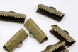 100 veterklemmen, bronskleurig, 16x7,5mm
