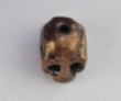 30 antiek KOPERkleurige SKULL 3d kralen tibetaans zilver 8x7x6mm