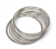 zilverkleurige 0.6mm Memory Wire 40mm rvs, 200 wendingen