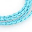 30 meter lichtblauw imitatie leren koord,3mm