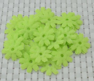 50 groene BLOEM applicaties, 27mm