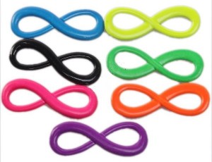 emaille infinity tussenzetsels/connectors 23x8mm in diverse kleuren!