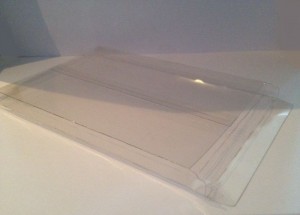 400 plastic verpakkingen, vouwDOOSjes, maat 165x115x10mm, NIEUW!!