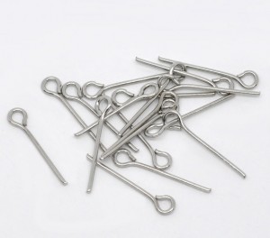 900 kettelstiften, antieke zilverkleur, 16x0,7mm!	