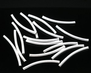 100 verzilverde spacers, 30x2,5mm