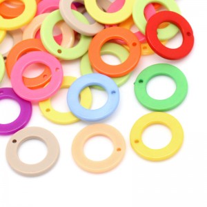 100x acryl DONUT hanger, in diverse kleuren! 18mm