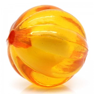 30 oranje kunststof kralen! 15x16mm