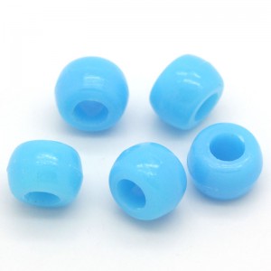 300 blauwe acryl kralen 9mm