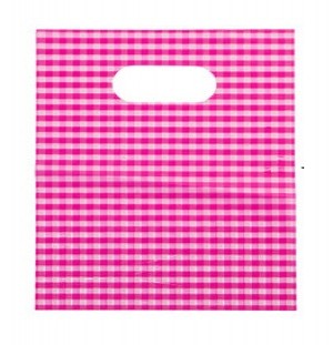 100 plastic tasjes met print 25x20cm