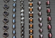 Partij van 6 mooie armbanden met katoog