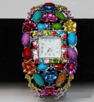 1 swarovski kristal klembandhorloge