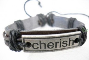 verstelbare armband van leer & hennepkoord! CHERISH