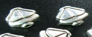 60 kralen van tibetaans zilver, 9x9mm
