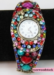 1 swarovski kristal klembandhorloge 