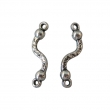 100 tibetaans zilveren connectors! 23x6mm